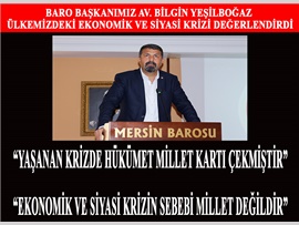 EKONOMİK KRİZ DEĞERLENDİRME