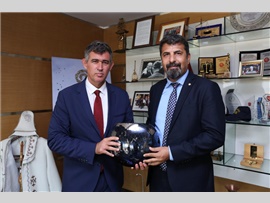 BARO BŞK BİLGİN YEŞİLBOĞAZ’DAN TBB BŞK. METİN FEYZİOĞLU’NA ZİYARET