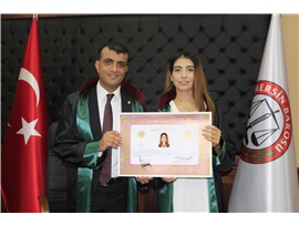 17 STAJYER AVUKATIMIZ ADALET MÜCADELESİ VERMEK İÇİN CÜBBE GİYDİ