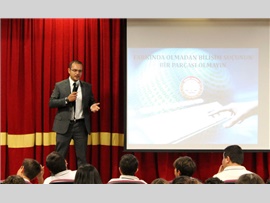 ÖĞRENCİLER ‘BİLİŞİM SUÇLARI’ KONUSUNDA BİLİNÇLENDİRİLDİ