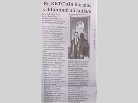 BASINDA BAROMUZ (Baro Başkanımızın KKTC'nin Kuruluş Yıldönümü Mesajı)
