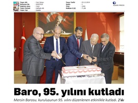 BASINDA BAROMUZ (Mersin Barosu 95 Yaşında)