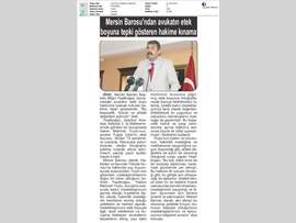 BASINDA BAROMUZ (Kadın Avukatın Etek Boyuna Müdahaleye Kınama)