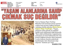 Baro Başkanları, Van'da mermer ocağı yapımına tepki gösteren halka saldırıları kınadı