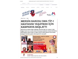 Baromuz SMA Tİp-1 hastası Yağmur Deniz için kampanya başlattı
