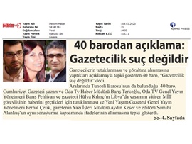 BASINDA BAROMUZ (Yeşilboğaz: "Gazetecilik Suç Değildir")
