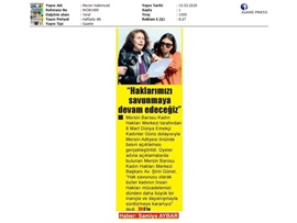 BASINDA BAROMUZ (8 Mart Dünya Kadınlar Günü Basın Açıklaması)