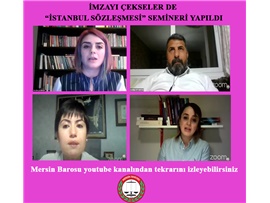 İMZAYI ÇEKSELER DE “İSTANBUL SÖZLEŞMESİ” SEMİNERİ YAPILDI
