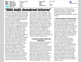 BASINDA BAROMUZ (Baro Başkanımız Bilgin Yeşilboğaz'ın 15 Temmuz Mesajı)