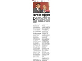 Baro Başkanımız Gazi Özdemir mazbatasını aldı