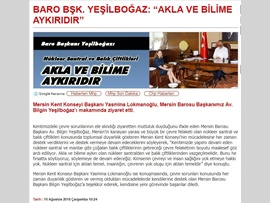 BASINDA BAROMUZ (Mersin Kent Konseyi Ziyareti)