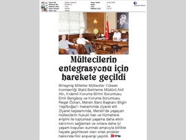 BASINDA BAROMUZ (Mültecilerin Entegrasyonu İçin Ortak Proje Başlıyor)