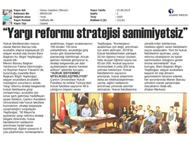 BASINDA BAROMUZ (Yeşilboğaz, "Yargı Reformu Stratejisi Samimiyetsiz")