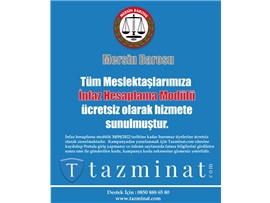 İNFAZ HESAPLAMA MODÜLÜ AVUKATLARIMIZIN KULLANIMINA ÜCRETSİZ SUNULMUŞTUR