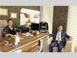 BARO BAŞKANIMIZ AV. ALİ ER, AV. HATİCE KAYA’YI ZİYARET ETTİ