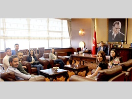 TBB’DE EĞİTİMİNİ TAMAMLAYAN STAJYER AVUKATLAR, BARO BŞK. AV. ALİ ER’İ ZİYARET ETTİ