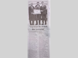 BASINDA BAROMUZ (Yemin Töreninde Konuşan Baro Başkanımız Av. Ali Er, "Türkiye'ye Örnek Bir Baroyuz" dedi.)