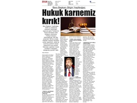 BASINDA BAROMUZ (Yeşilboğaz: "Hukuk karnemiz kırık")