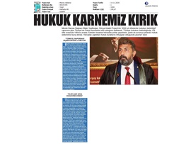 BASINDA BAROMUZ (Yeşilboğaz: "Hukuk karnemiz kırık")