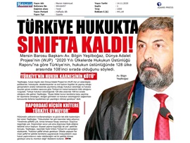 BASINDA BAROMUZ (Yeşilboğaz: "Hukuk karnemiz kırık")