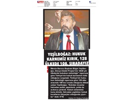 BASINDA BAROMUZ (Yeşilboğaz: "Hukuk karnemiz kırık")