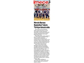 BASINDA BAROMUZ (Mersin Barosu Basketbol Takımı Türkiye İkincisi Oldu)