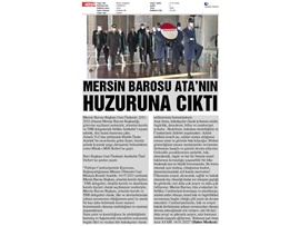 Mersin Barosu Ata'mızın huzuruna çıktı
