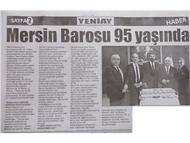 BASINDA BAROMUZ (Mersin Barosu 95 Yaşında)