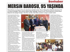 BASINDA BAROMUZ (Mersin Barosu 95 Yaşında)