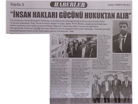 BASINDA BAROMUZ (İnsan Hakları Karikatür Sergisi Açılışı- "İnsan Hakları Gücünü Hukuktan Alır")