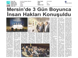 BASINDA BAROMUZ (Mersin'de Üç Gün Boyunca İnsan Hakları Konuşuldu)