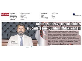 BASINDA BAROMUZ (Kadına şiddet ve çocuk hakları işbirliğine, Cumhur İttifakı engeli)