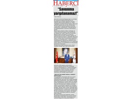 BASINDA BAROMUZ (Barolardan Ortak Açıklama: "Savunma Yargılanamaz")