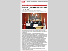 BASINDA BAROMUZ (Başkan Vekili Av. Gazi Özdemir: "Genç Avukatlarımıza Önem Veriyoruz"
