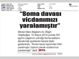 BASINDA BAROMUZ (Soma Davası Vicdanımızı Yaralamıştır)