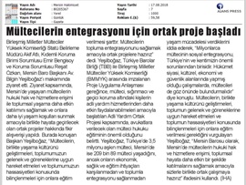 BASINDA BAROMUZ (Mültecilerin Entegrasyonu İçin Ortak Proje Başlıyor)