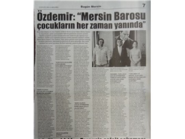 Mersin Barosu Çocuk Hakları Merkezi çalışmaları