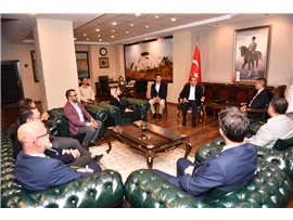 MERSİN BÜYÜKŞEHİR BELEDİYE BAŞKANI VAHAP SEÇER’E ZİYARET