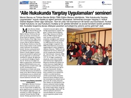 BASINDA BAROMUZ (Aile Hukukunda Yargıtay Uygulamaları Semineri)