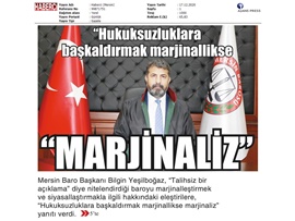 BASINDA BAROMUZ (Başkanımız Yeşilboğaz'dan "Marjinal" eleştirisine yanıt)
