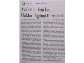 BASINDA BAROMUZ (Avukatlara İnsan Hakları Eğitimi Düzenlendi)