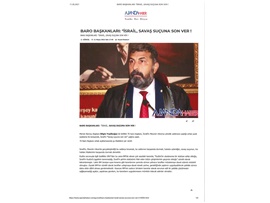 Barolar İsrail'i kınadı