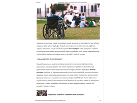 Başkanımız Yeşilboğaz'dan Dünya Engelliler Günü Mesajı