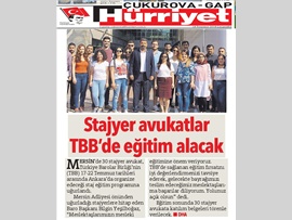 BASINDA BAROMUZ (Stajyer Avukatlar TBB'de Eğitim Alacak)