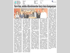 BASINDA BAROMUZ (Nafaka Düzenlemesi İptal Kampanyasına Barolardan Destek)