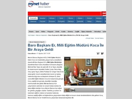 BASINDA BARO (Milli Eğitim Müdürlüğü ziyareti) 18.08.2017