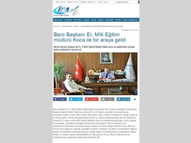 BASINDA BARO (Milli Eğitim Müdürlüğü ziyareti) 18.08.2017