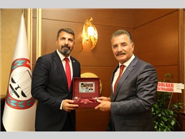 TOROSLAR BLD. BAŞKANI HAMİT TUNA'DAN BARO BAŞKANIMIZ BİLGİN YEŞİLBOĞAZ’A ZİYARET