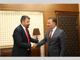 TOROSLAR BLD. BAŞKANI HAMİT TUNA'DAN BARO BAŞKANIMIZ BİLGİN YEŞİLBOĞAZ’A ZİYARET