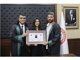 STAJYER AVUKATLARIMIZ, AVUKATLIK RUHSATNAMELERİNİ ALDI